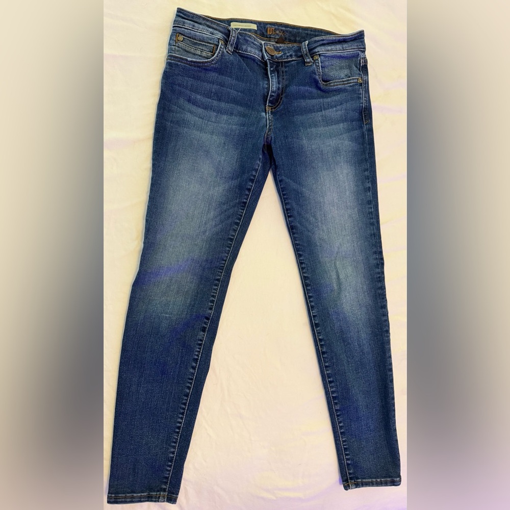 Kut from the Kloth Women's Blue Jeans - Dark Wash - Toothpick Skinny - Size 4P